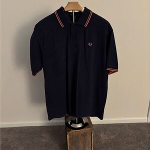 Fred Perry Blue Polo Shirt Iconic Style